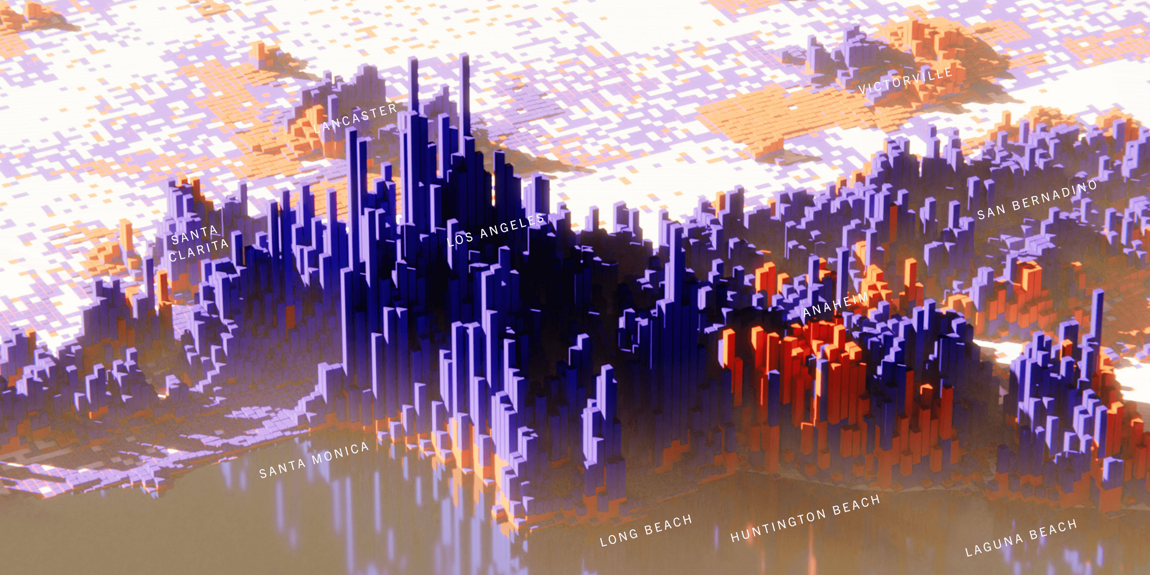 California Cityscape of Votes