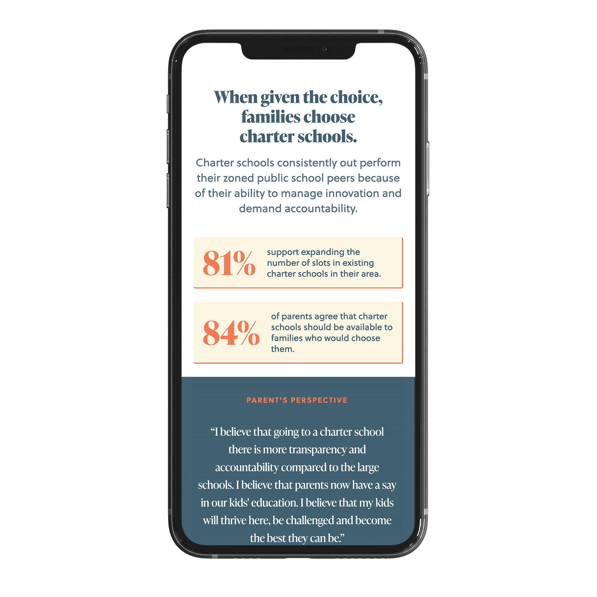 Wyoming Charter Schools Phone mockup